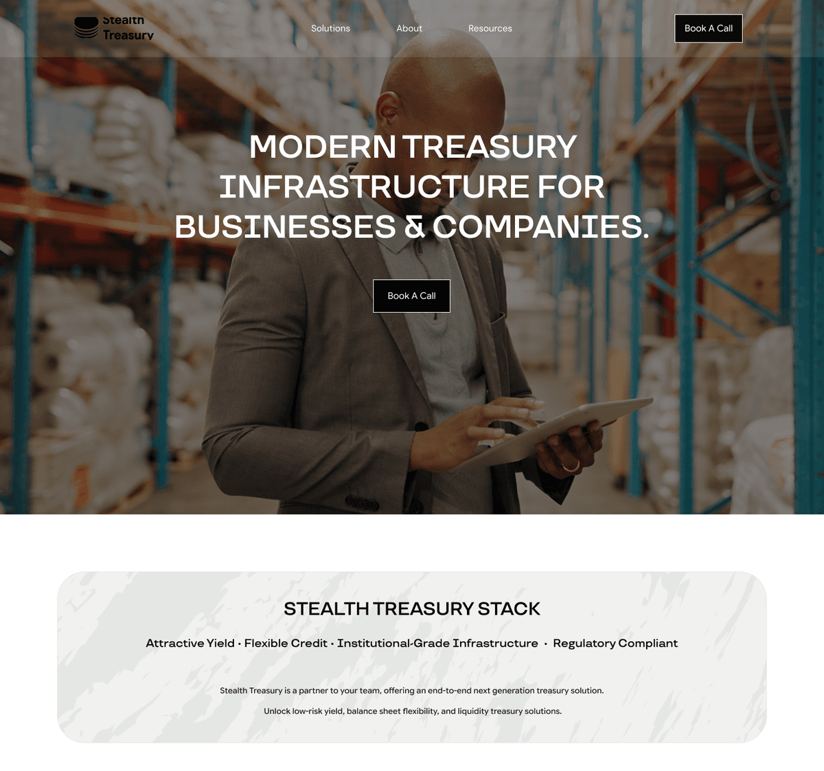 Stealth Treasury Website